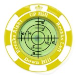 SlopeMaster ProGreen Reader - Golf Ball Marker with High Precision Green Reading Aid Golf Accessories for Men Women (Yellow)