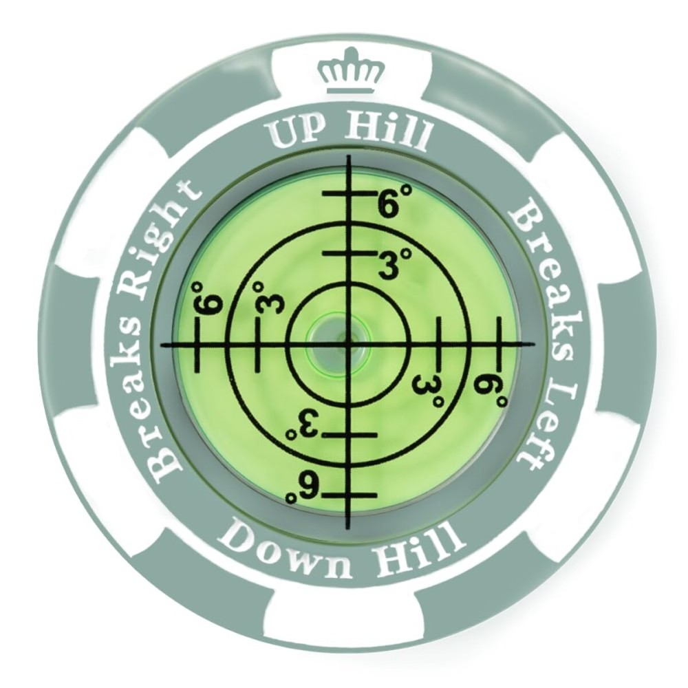 Prodigora SlopeMaster ProGreen Reader - Golf Ball Marker with High Precision Green Reading Aid Golf Accessories for Men Women (Light Teal)