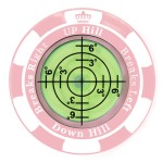 Prodigora SlopeMaster ProGreen Reader - Golf Ball Marker with High Precision Green Reading Aid Golf Accessories for Men Women (Pink)