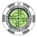 Prodigora SlopeMaster ProGreen Reader - Golf Ball Marker with High Precision Green Reading Aid Golf Accessories for Men Women (Dark Gray)