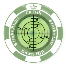 Prodigora SlopeMaster ProGreen Reader - Golf Ball Marker with High Precision Green Reading Aid Golf Accessories for Men Women (Light Green)