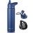 RUBYFLASK 24oz Insulated Water Bottle with Straw, Stainless Steel Metal Vacuum Water Flask, Large Thermal Water bottle with Leakproof 3 Lids for Travel, Camping, Gym Sports Navy