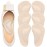 Gel Arch Support, 3 Pairs Shoe Insoles for Flat Feet, Reusable Arch Inserts for Plantar Fasciitis, Adhesive Arch Pad for Relieve Pressure and Foot Pain(Beige)