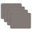 KVK Kids Silicone Placemat, KVK Baby Placemats for Kids Toddler Children Reusable Non-Slip Table Mats Baby Food Mats for Restaurant, 4 Pack, Gray