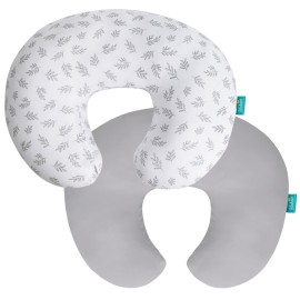 Biloban Nursing Pillow Cover 2 Pack Fit for Boppy Pillow, Breathable & Skin-Friendly Nursing Slipcovers for Breastfeeding Mom, Comfortable & Machine Washable Nursing Covers
