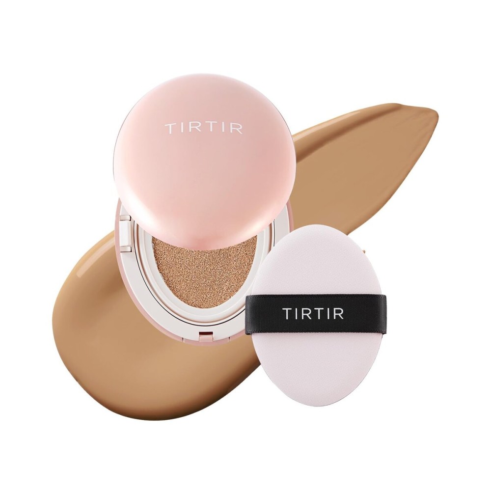[*Mini Size*] TIRTIR All Cover Pink Cushion | Korean Cushion Foundation, (29N Natural Beige, 0.15 Fl Oz)