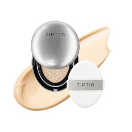 [*Mini Size*] TIRTIR Aura Glow Silver Cushion | Korean Cushion Foundation, (13N Fair Ivory, 0.15 Fl Oz)
