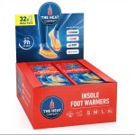 THE HEAT COMPANY Insole Foot Warmers - 32 Pairs - 9h of Extra Warmth - Instant Heat - Air Activated Feet Warmers - Purely Natural - Toe Warmers for Feet - Insole Foot Warmers for Women & Men - Small