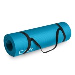 CAP Barbell Yoga Mat 1/2 Thick with Carrying Strap - High Density Exercise Mat for Yoga, Pilates, Stretching, Floor & Fitness Workouts - 68\'\'x24\'\'x1/2 | Teal
