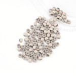 Vlasy 100Pcs Nano Ring Beads Silicone Lined Beads for Nano Ring Human Hair Extensions 7 Color Optional (Gray Blonde)