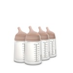 Suavinex Zero Zero Anti Colic Baby Bottle, No 1 Spanish Baby Bottle Brand, Minimizes Bottle Rejection & Nipple Confusion, Perfect for Breastfeeding Babies, 4 PK 9 oz, Medium Tone, Medium Flow