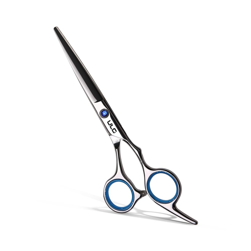 Hair Cutting Scissors, ULG Professional Hair Scissors 5.5 inch Right-Hand Razor Edge Barber Shears Salon Hair Cutting Shears Made of Japanese Stainless Steel, Hand Sharpened Blue