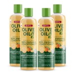 ORS Olive Oil Strengthen & Nourish Replenishing Conditioner infused with Sweet Orange Oil for Revitalizing Moisture 12.25 Ounce (Pack of 4)