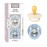 BIBS Pacifiers - Studio 2 Pack | Round Nipple Baby Pacifier | BPA Free Natural Rubber Latex Soother | Made in Denmark | Size 0+ Months | Block Baby Blue Dusty Blue