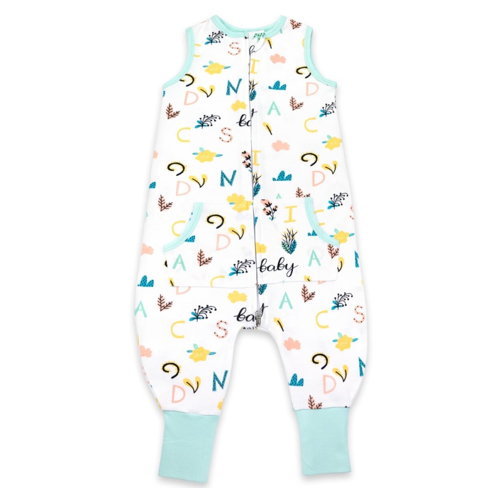 Toddler Sleep Sacks for 3t-4t, 1 Pack Baby Wearable Blanket with Feet, Sleeveless Breathable Sleep Sacks for Baby Boys Girls