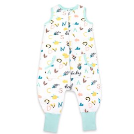 Toddler Sleep Sacks for 3t-4t, 1 Pack Baby Wearable Blanket with Feet, Sleeveless Breathable Sleep Sacks for Baby Boys Girls