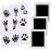 Zemiu Baby Handprint and Footprint L Standard Size 3.93 * 3.2, 3 Pcs Baby Handprint Ink Pads with Clean-Touch & 9 Imprint Cards Safe for Keepsake,Pet Paw Print-Black