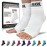 SB SOX Plantar Fasciitis Relief Socks - Ankle Brace Compression Sleeve - Arch Support for Foot Pain, Swelling, Heel Spurs - Foot Brace for Achilles Tendonitis Relief, Injury Recovery (Solid White, X-Large)