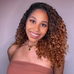 Eerya 8 Packs Boho Box Braids Crochet Hair for Black Women 10 Inch Goddess Box Braids Pre-looped Bohemian Crochet Box Braids With Curly Ends Synthetic Crochet Hair Extensions (10 inch, T1B/33/30)