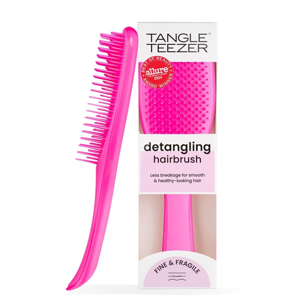 Tangle Teezer Fine & Fragile Ultimate Detangler Brush, Dry & Wet Hair Brush to Detangle & Reduce Breakage, Runway Pink
