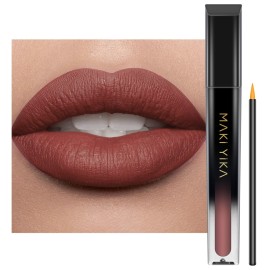 MAKI YIKA Red Lipstick for Women Color Stay Long Lasting Lipsticks, No Smudge Matte Liquid Lipstick Transferproof Cruelty-Free Lip Color | Rosey Nude