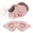 YIVIEW Sleep Mask for Side Sleeper, Complete Light Blocking 3D Pink Sleeping Eye Mask, Soft Breathable Eye Cover for Women Men, Relaxing Zero Pressure Night Blindfold