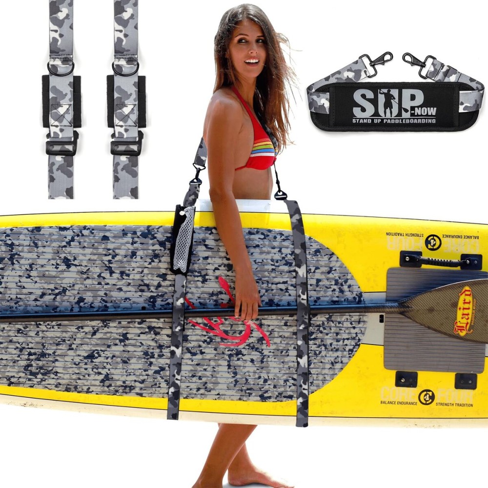 SUP-NOW Paddle Board Accessories Carrier SUP Carrying Strap to Carry Paddleboard Accessories for Women and Men