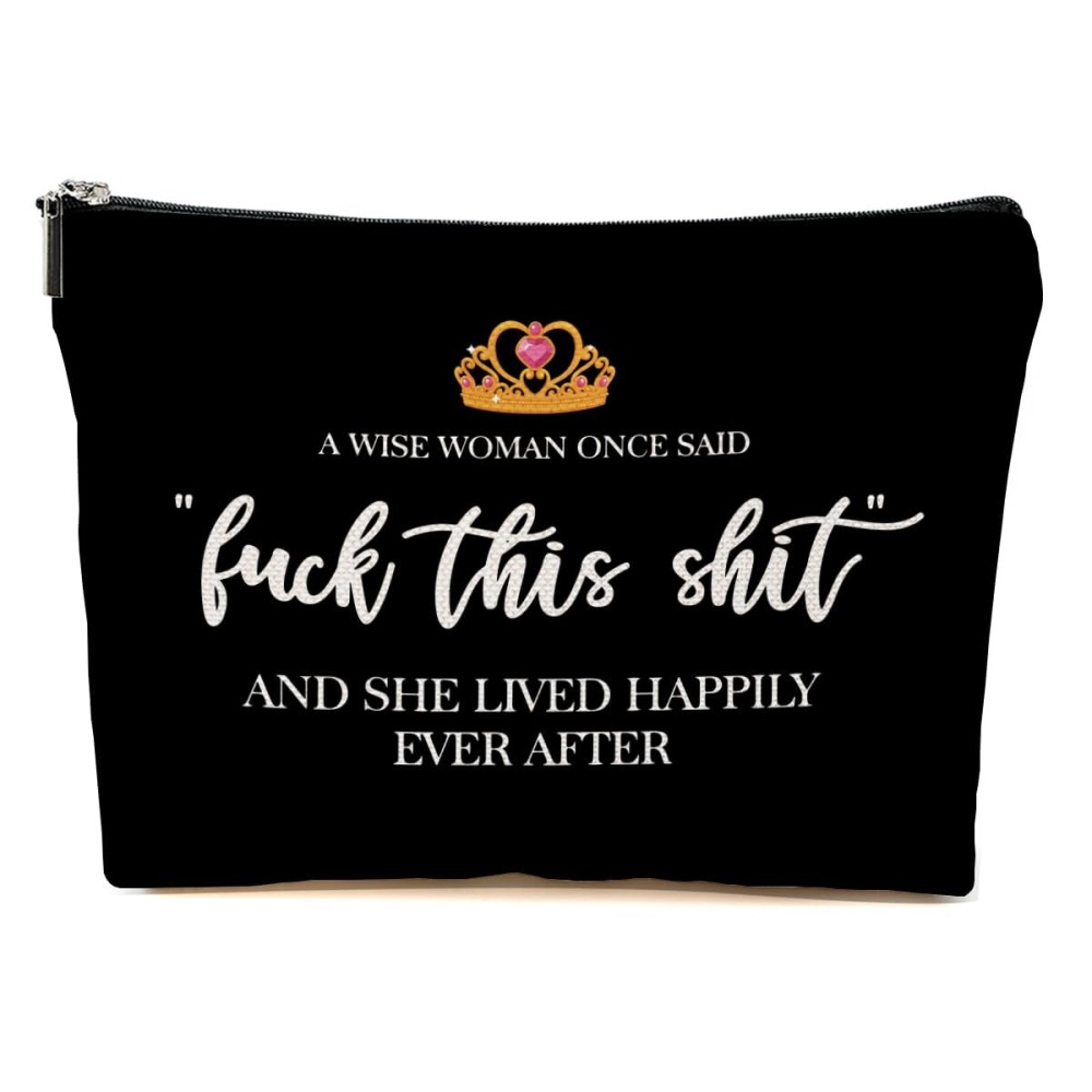 Funny Gifts for Women, Grandma, Strong Women Retirement Gifts Cool Gifts for Coworkers, Hostess Gift Ideas Gag Gifts Birthday Girls Weekend Fun Gifts Makeup Travel Bag Inspirational Cosmetic Bag