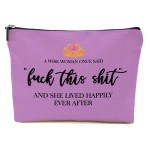 Funny Gifts for Women & Friends - Strong Women Retirement & Cool Coworker Gift Ideas - Inspirational Cosmetic Bag