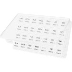 Lifewit Monthly Pill Organizer, 28 Day Pill Box, 4 Weeks One Month Pill Cases, Large Compartments Medicine Organizer for Vitamins, Fish Oils, Supplements, Clear