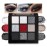 Smokey Black Red Eyeshadow Palette,9 Colors Dark Shimmer Matte Metallic Makeup Pallet,Make Up Kit for Halloween Parties Christmas Joker Vampire Clown,Long Lasting Waterproof