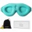 ALASKA BEAR 100% Blackout Sleep Mask for Women and Men, 3D Pillowy Soft Light Blocking Eye Mask with Contoured Eye Cups, Earplugs Set, Blue