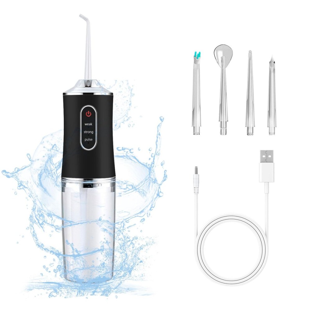 Electric Water Flosser Cordless for Teeth 3 Modes 4 Jet Tips Cleaning and Flossing Water Dental Portable Floss Irrigator Oral Water Flossed Rechargeable Tonsil Stone Travel Adults