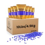 Charmonic Hard Wax Beads, 10 LB Wax Beans, Bulk Hair Waxing Beads for Face, Eyebrow, Brazilian, Legs, Body and Bikini Hair Removal, Depilatory Wax Bead, at Home Waxing Kit for Women & Men (Lavender)