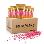 Charmonic Hard Wax Beads, 10 LB Wax Beans, Bulk Hair Waxing Beads for Face, Eyebrow, Brazilian, Legs, Body and Bikini Hair Removal, Depilatory Wax Bead, at Home Waxing Kit for Women & Men (Rose)