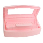 Nail Tool Sterilizer Box, Plastic Sterilization Tray for Tweezer, Eyelash Extensions, Hair Salon, Nail Implement for Esthetician