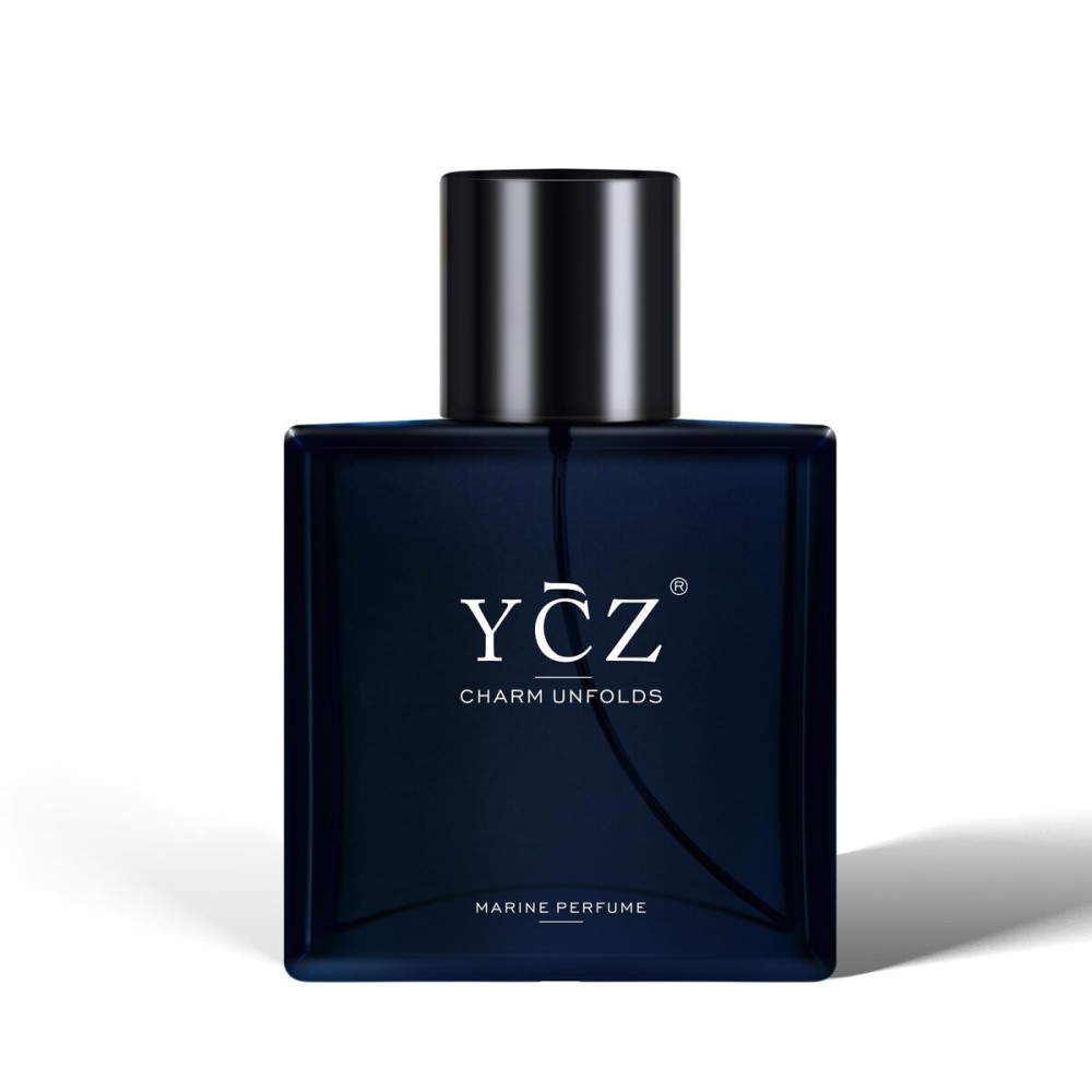 Ycz Charm Unfolds Marine Perfume for Men, 1.7 oz. Long Lasting Eau De Parfum Cologne For Men, Oriental Woody Fragrance - Ideal Special Occasions, Making it the Ideal gentlemens Gift
