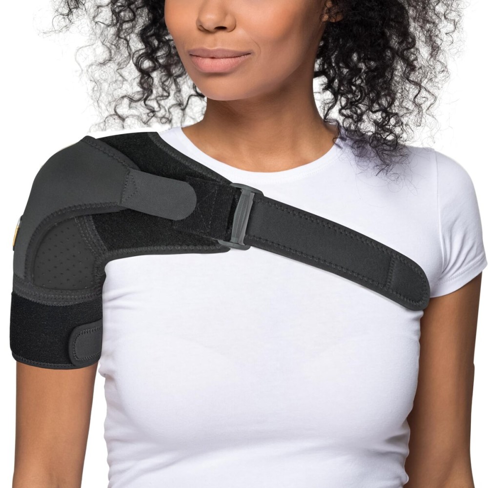 FIGHTECH Shoulder Brace for Torn Rotator Cuff for Men and Women - Support & Pain Relief (Black, X-Small)