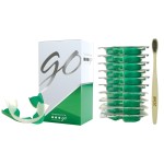 Opalescence Go 15% Mint - Prefilled Teeth Whitening Trays - 15% Hydrogen Peroxide - (10 Treatments) Made by Ultradent Products. Teeth Whitening Kit -Mint - Includes 2Chill Toothbrush 5194-1T