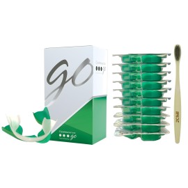 Opalescence Go 15% Mint - Prefilled Teeth Whitening Trays - 15% Hydrogen Peroxide - (10 Treatments) Made by Ultradent Products. Teeth Whitening Kit -Mint - Includes 2Chill Toothbrush 5194-1T