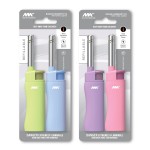 MK Candle Lighter, Butane Refillable Wind-Resistant Flame, 4-Pack for BBQ, Camping, Outdoor Use(Harmony-4PC)