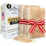 iHeart Gentle Moisture Oatmeal Eczema Soap (2 Packs) with Olive Oil and Shea Butter - Hydrating, Nourishing, Cleansing, and Soothing for Sensitive Skin - Infused with Honey, Oats, and Rosemary