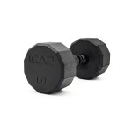 CAP Barbell 12-Sided Coated Dumbbell with Black Handle, Single, 10 LB