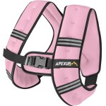 APEXUP 10lbs Weighted Vest Men Women, Weight Vest for Women Workout Equipment for Strength Training Running (Pastel Pink)