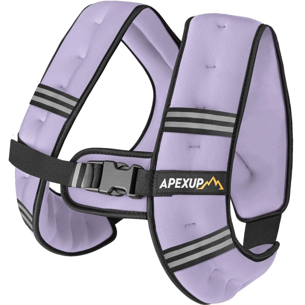 APEXUP 5lbs Weighted Vest Men Women, Weight Vest for Women Workout Equipment for Strength Training Running (Pastel Purple)