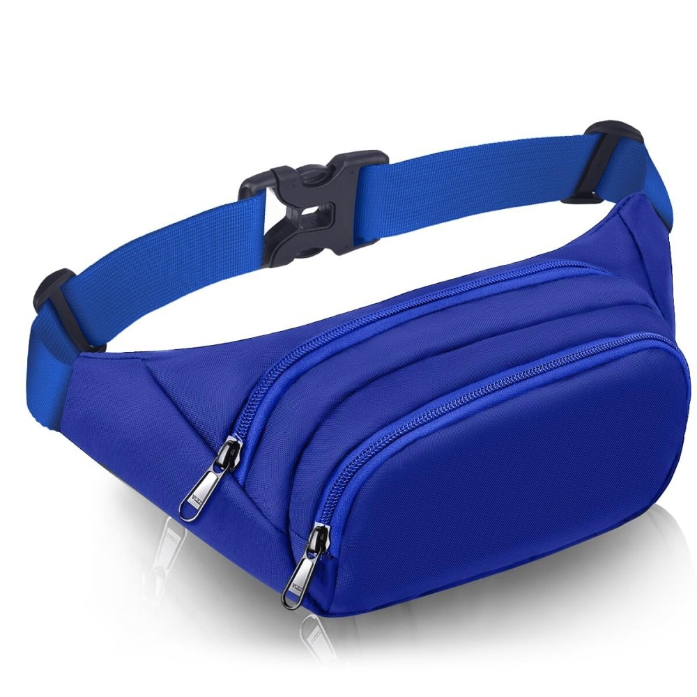 Large Fanny Pack for Women Men - Syican Waist bag with 3-Zipper Pockets, Gifts for Enjoy Sports Traveling Workout Casual Hands-Free crossbody bags Fits MAX 7.9\'\' iPad & 6.6\'\' Phone