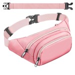 Large Fanny Pack for Women Men - Syican Waist bag with 3-Zipper Pockets, Gifts for Enjoy Sports Traveling Workout Casual Hands-Free crossbody bags Fits MAX 7.9\'\' iPad & 6.6\'\' Phone