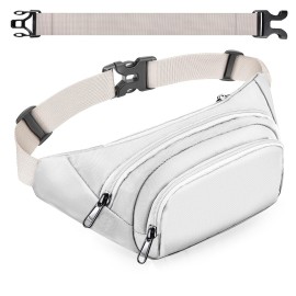 Large Fanny Pack for Women Men - Syican Waist bag with 3-Zipper Pockets, Gifts for Enjoy Sports Traveling Workout Casual Hands-Free crossbody bags Fits MAX 7.9\'\' iPad & 6.6\'\' Phone