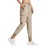 Libin Women\'s Cargo Joggers Lightweight Quick Dry Hiking Pants Athletic Lounge Casual Travel Petite, Medium Khaki XL