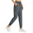 Libin Women\'s Cargo Joggers Lightweight Quick Dry Hiking Pants Athletic Lounge Casual Travel Petite, Steel Gray L